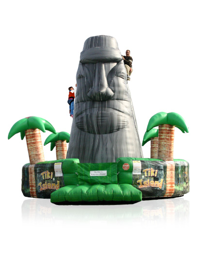 Tiki Island Inflatable Rock Wall