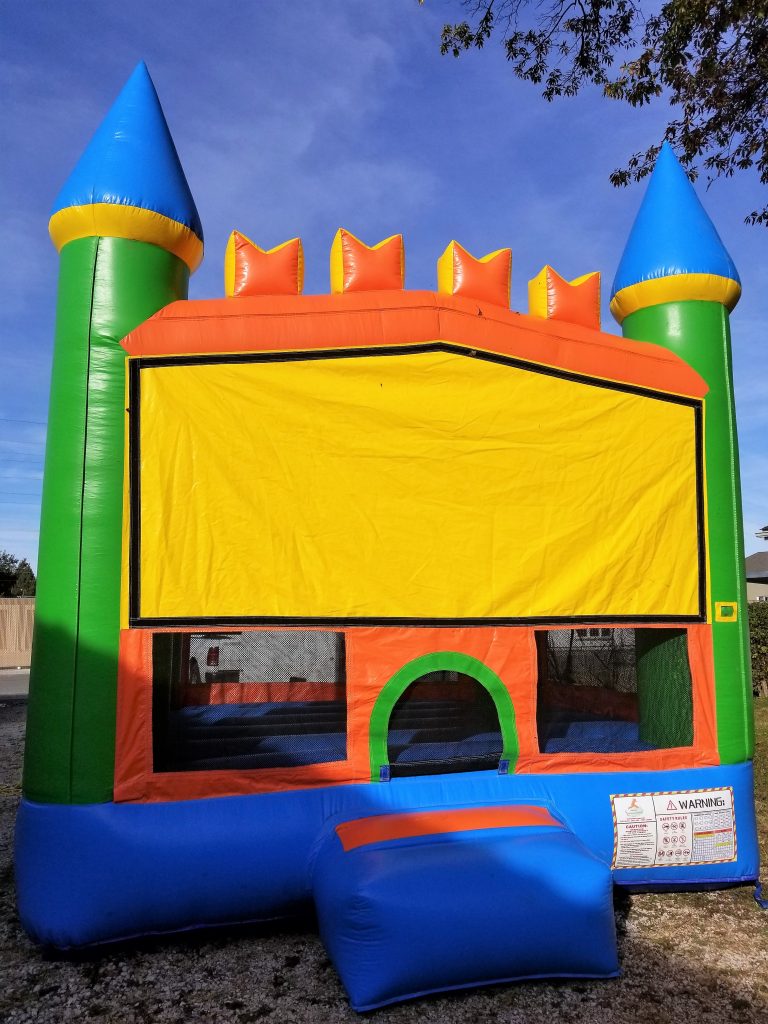 Orange Bounce Castle Rental