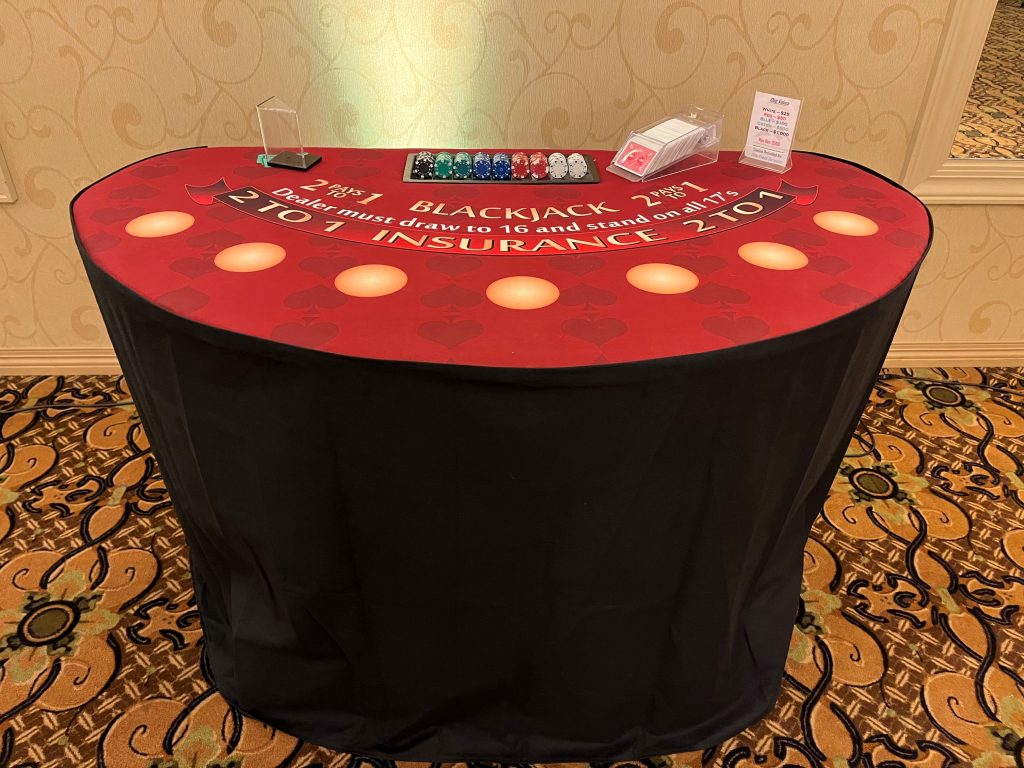 Blackjack Table Rental With Go Elite Events