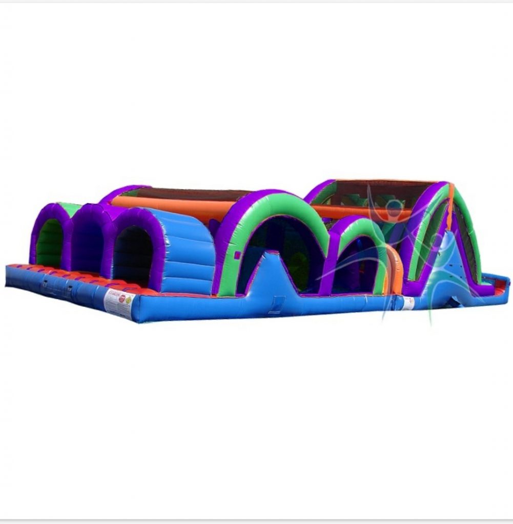 3 Lane Mega Thrill Inflatable Obstacle Course Rental